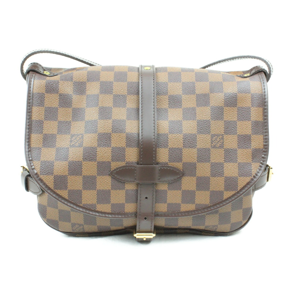 Louis Vuitton Crossbody Saumur Bag Shoulder Brown Ebene - Picture 4 of 7